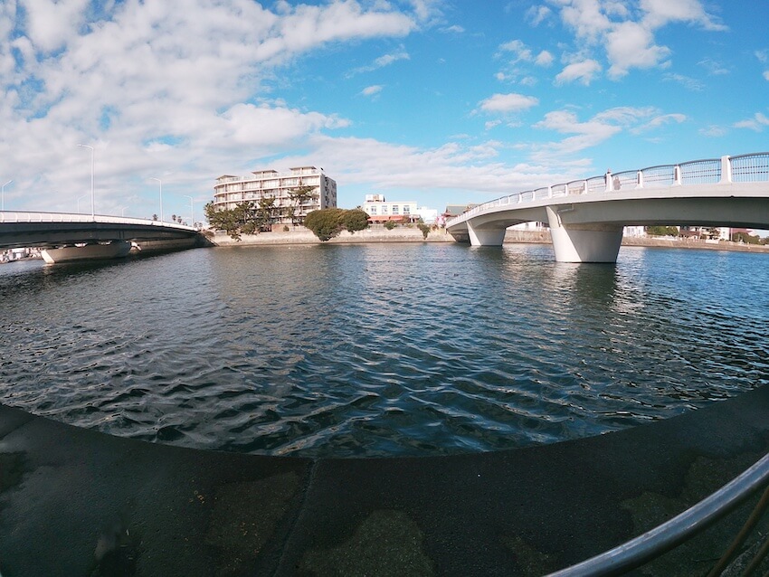 2025年1月4日の境川河口の写真。