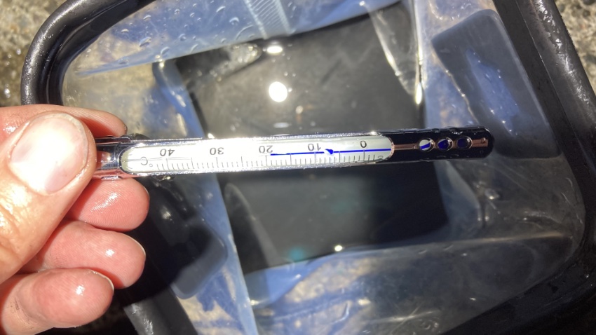 2025年11月4日の湘南大堤防の水温